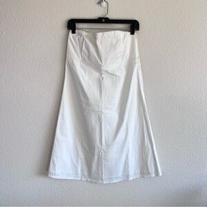 GAP Women’s Strapless Knee Length White Dress